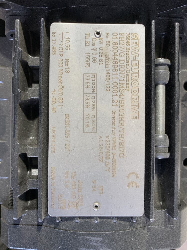 SEW FH27/G DRN 71MS4/BE03HR/TH/E17C