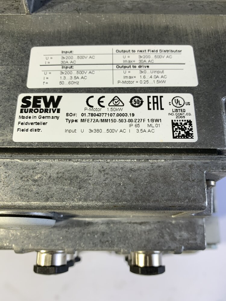 SEW MFE72A/MM15D-503-00/Z27F 1/BW1