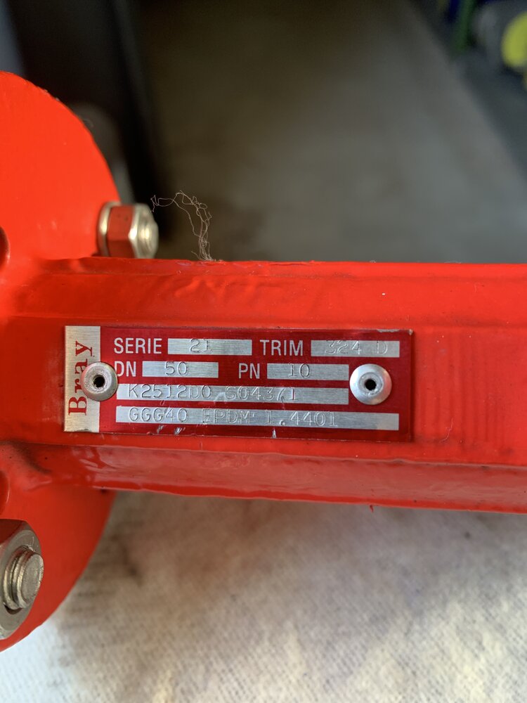 Bray DN50PN10 Lochkreis 125mm