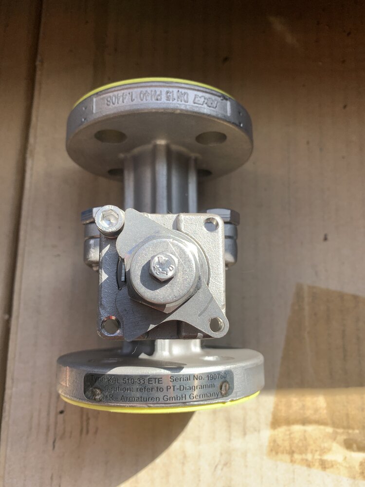 A+R Armaturen  A+R DN15 PN40  1.4408 Fln.95mm.Lochkreis 65mm - Bild 2