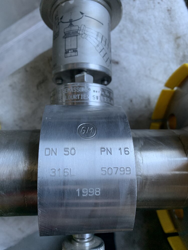 LOURTIER SWITZERLAND  DN50PN16. 316L. 50799