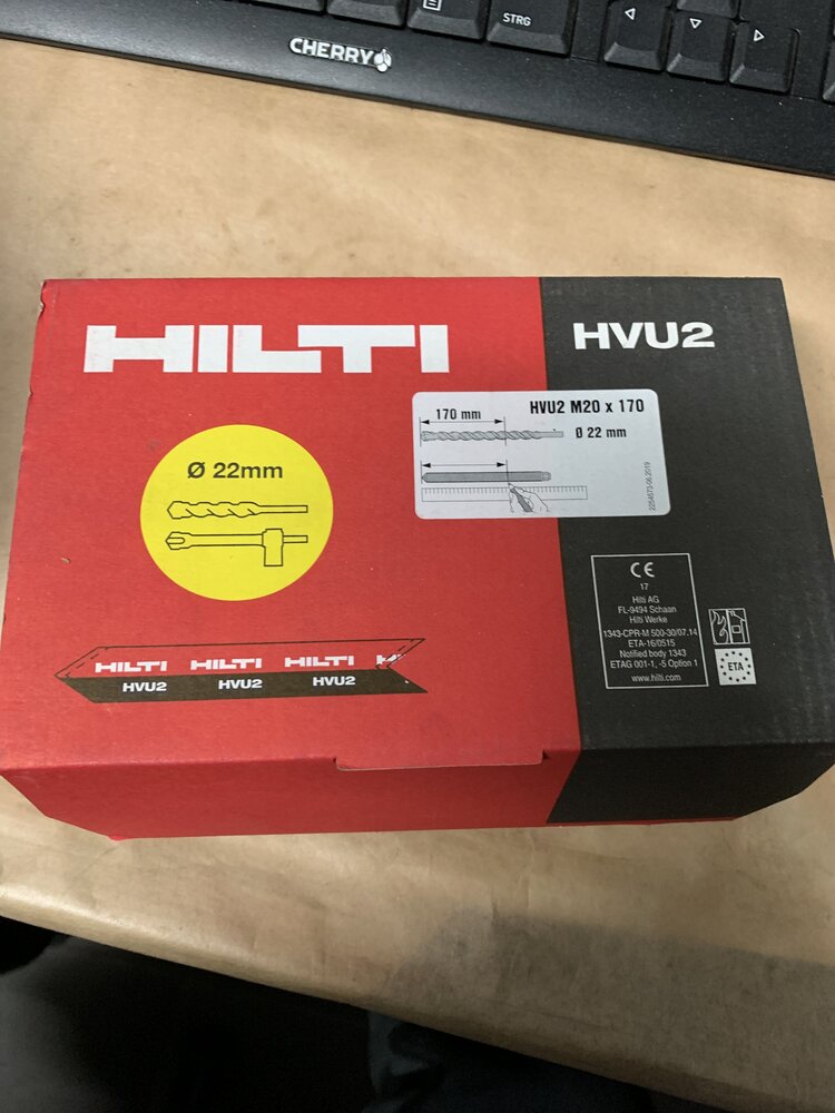 Hilti HVU2 M20x170  d22mm