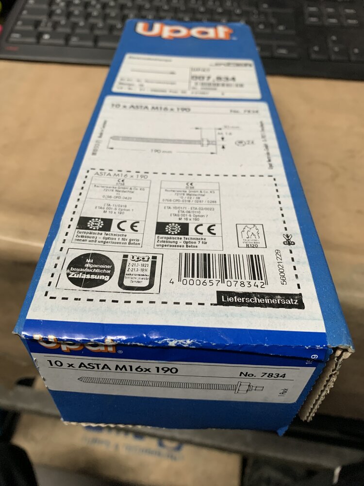 Upat 10xAsta M16x190 - Bild 2
