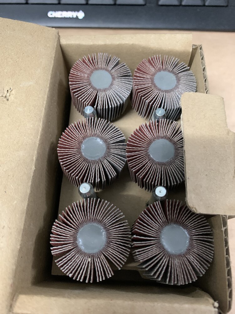 Schleifmop 30x15x6 mm,Korn 320  - Bild 2