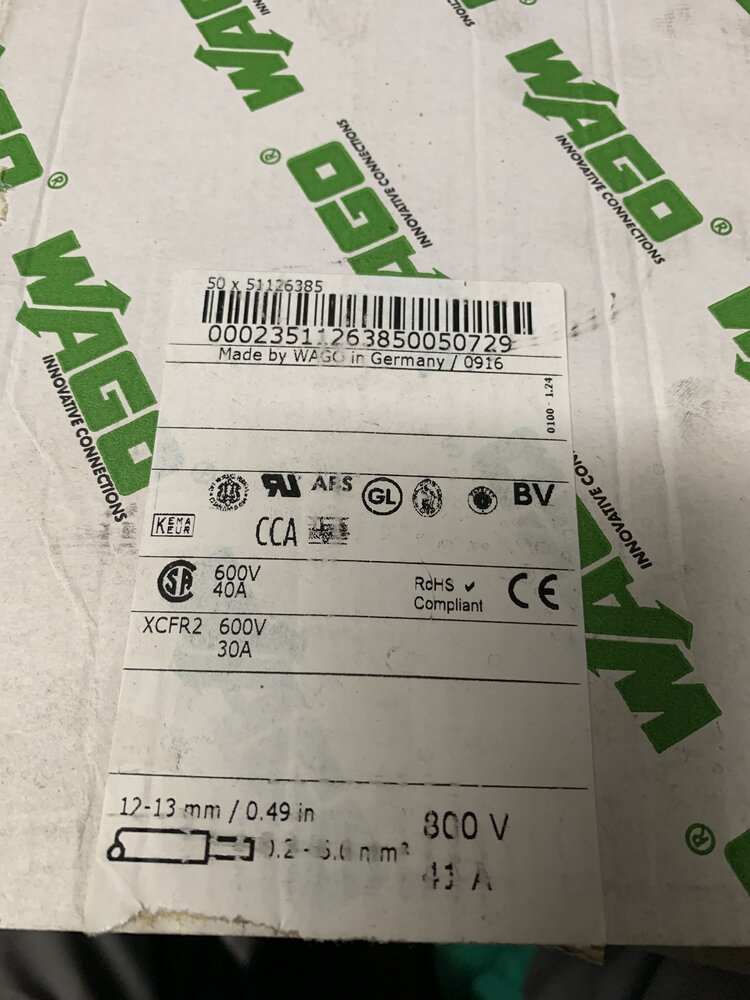 WAGO  50x282-904 2-L-FV-Durchgangskl.Asym.60mm  - Bild 2