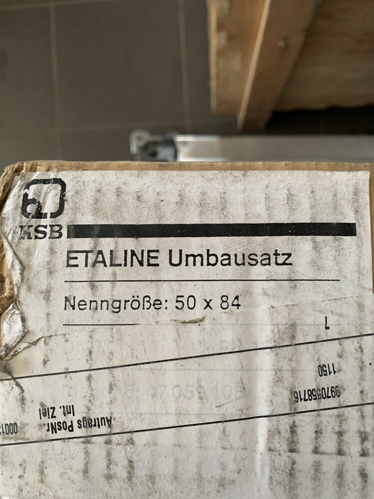KSB ETALINE Umbausatz 50x84