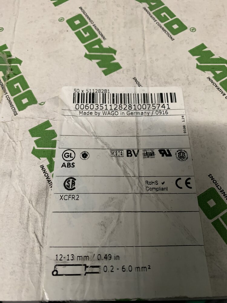 WAGO  IEC 60947-7-2   0.2-0.6 mm