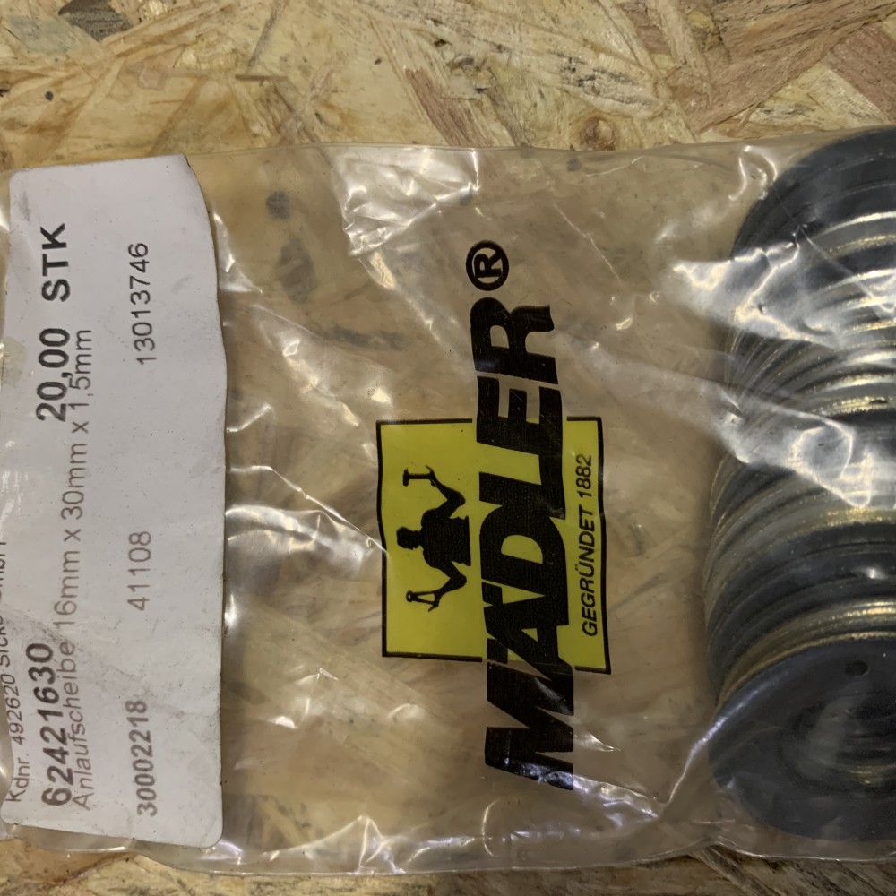 MÄDLER Anlaufscheibe 16 mmx30 mmx1,5mm