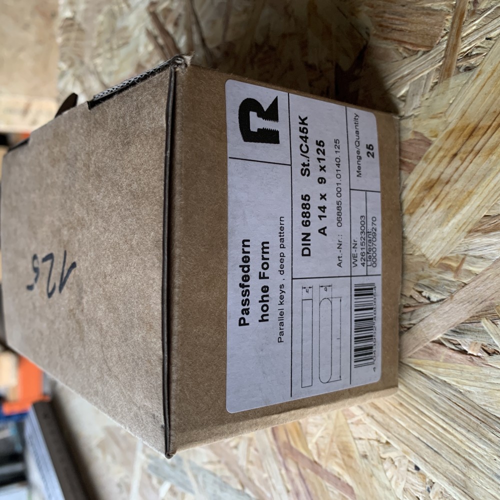 Passfedern A14x9x125