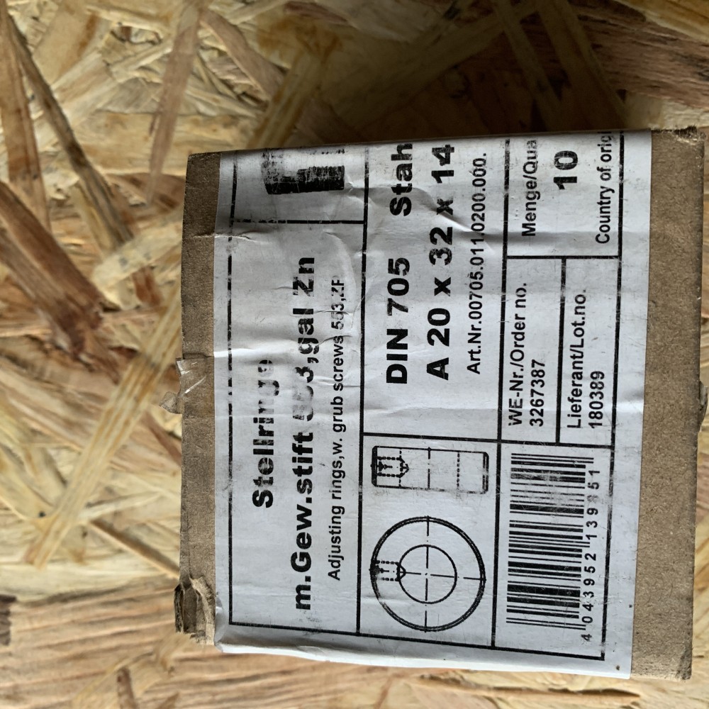 Stellringe m.Gew.stift 553,gal Zn A20x32x14