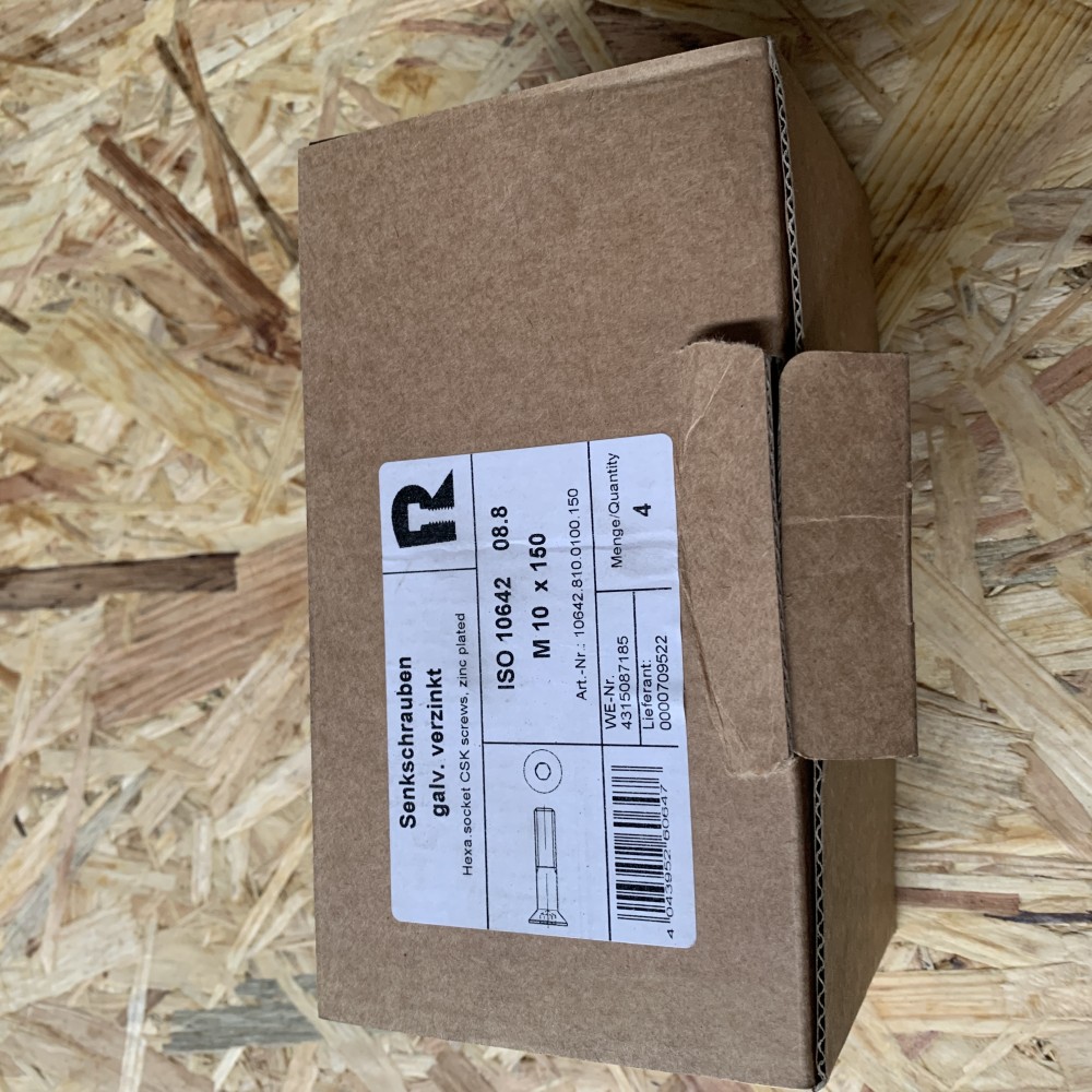 Senkschrauben M10x150 