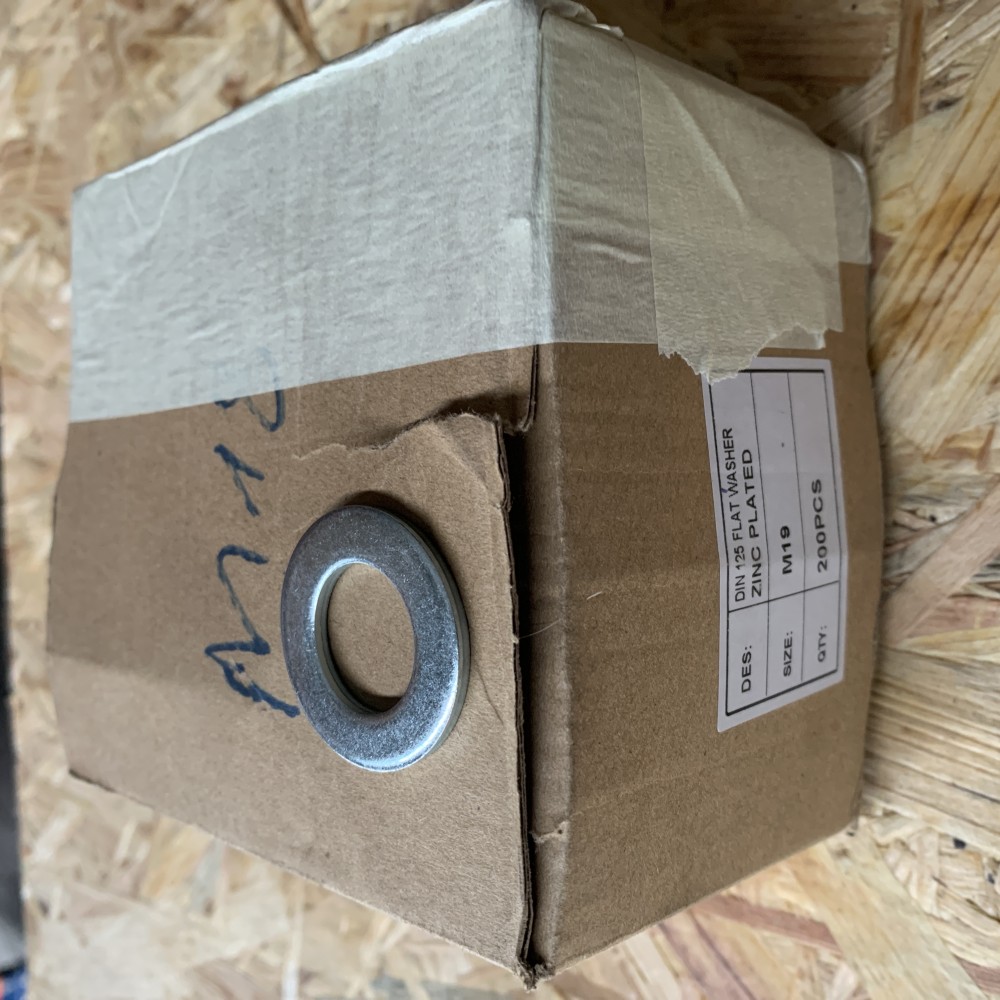 Flache Unterlegscheibe. M19