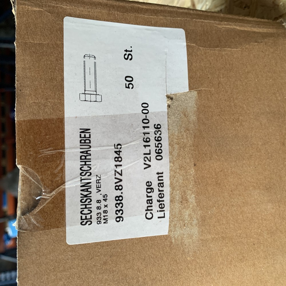 Sechskantschrauben M18x45