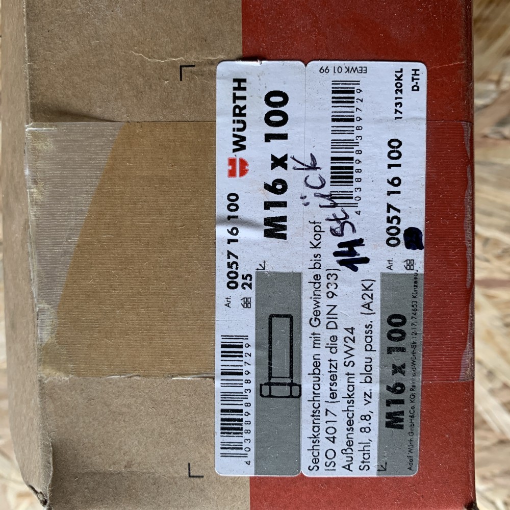 Würth M16x100