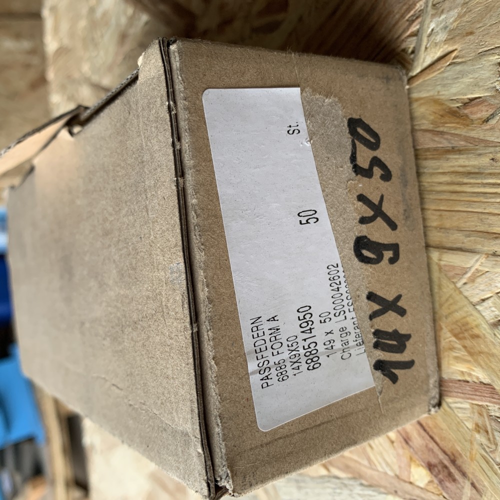 Passfedern 14x9x50
