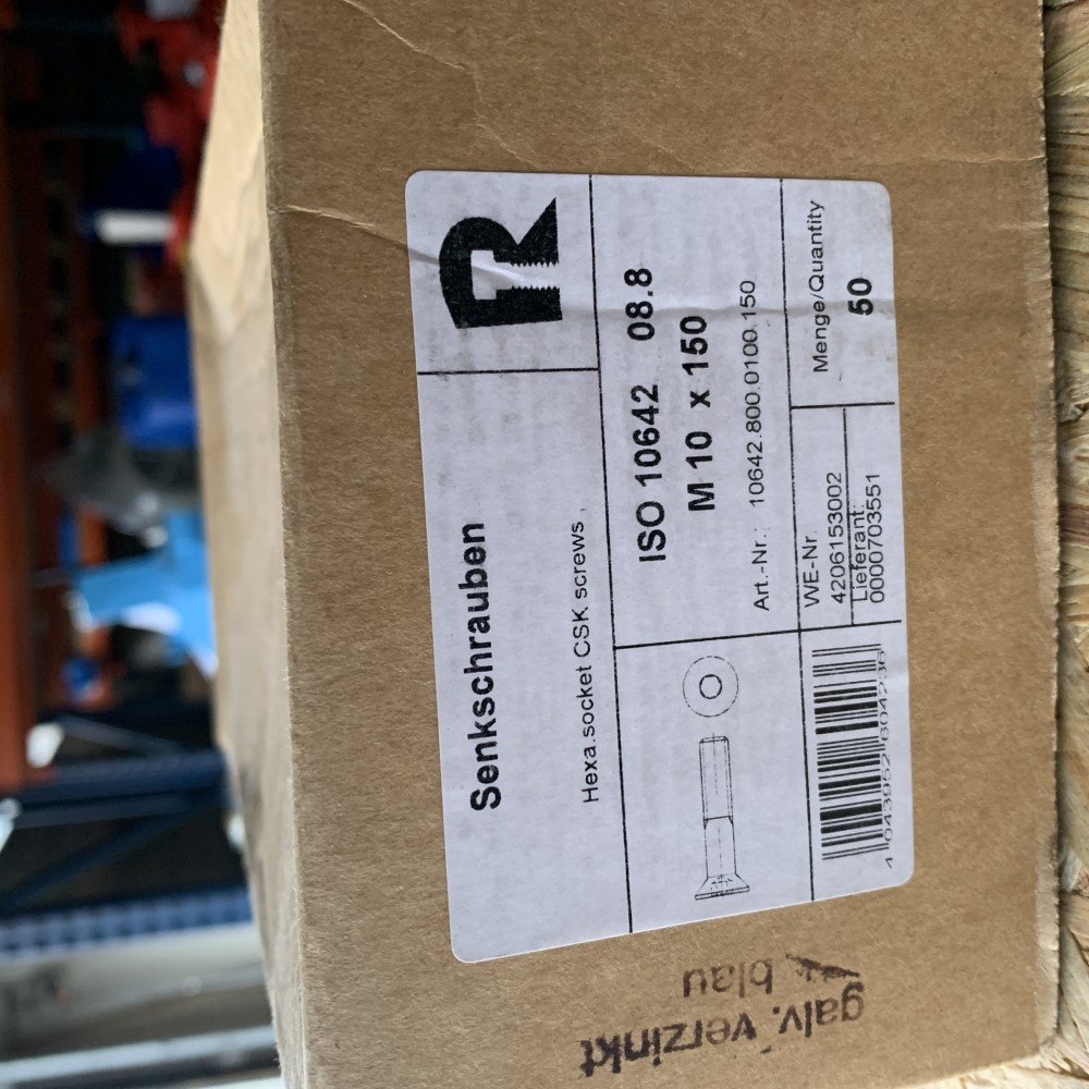 R Senkschrauben M10x150