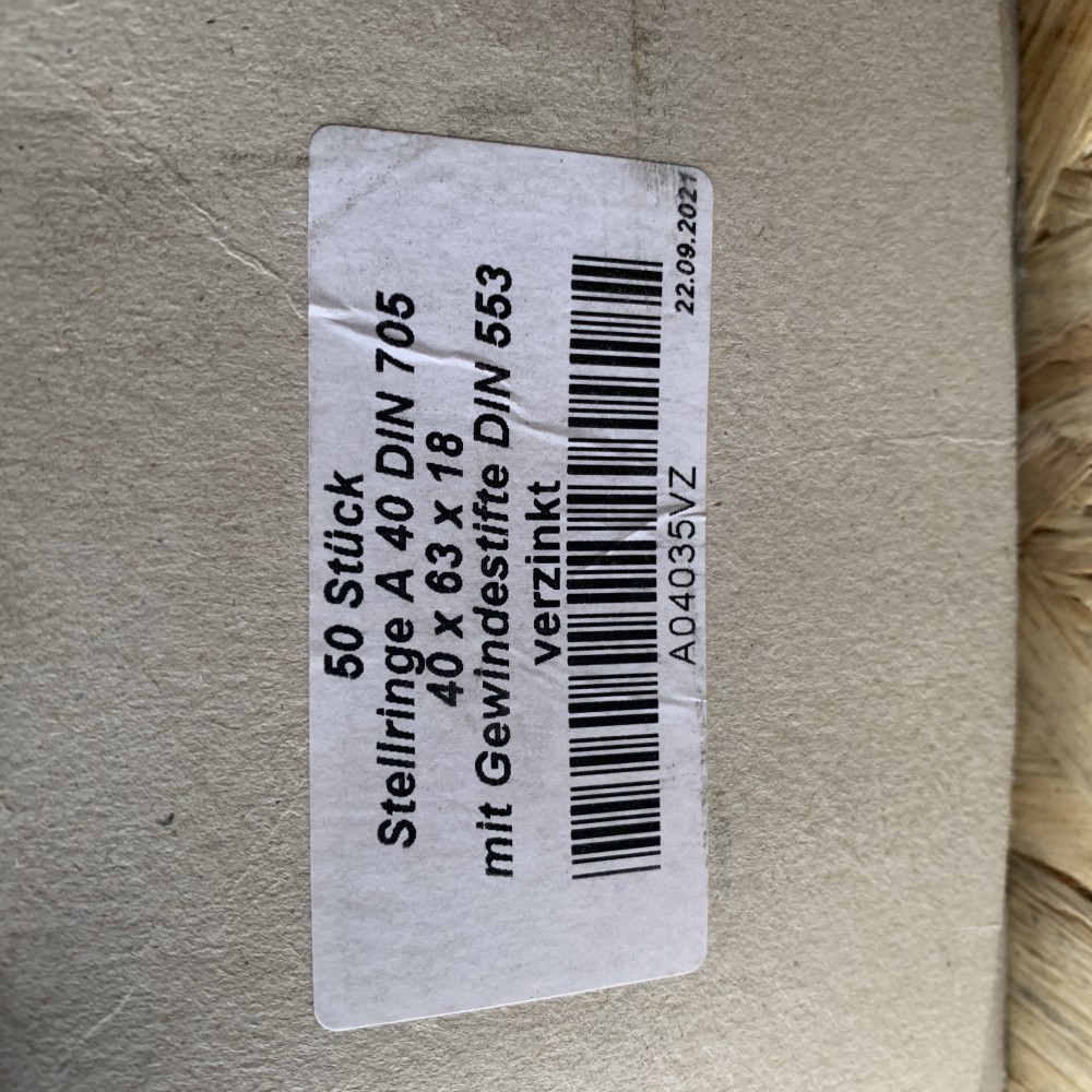 Stellringe A40  A 40x63x18