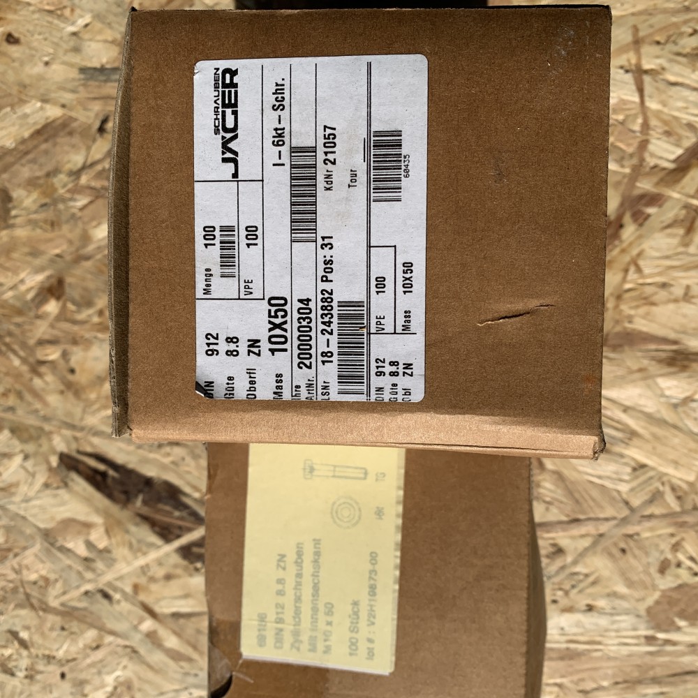 JÄGER Zylinderschrauben  M10x50