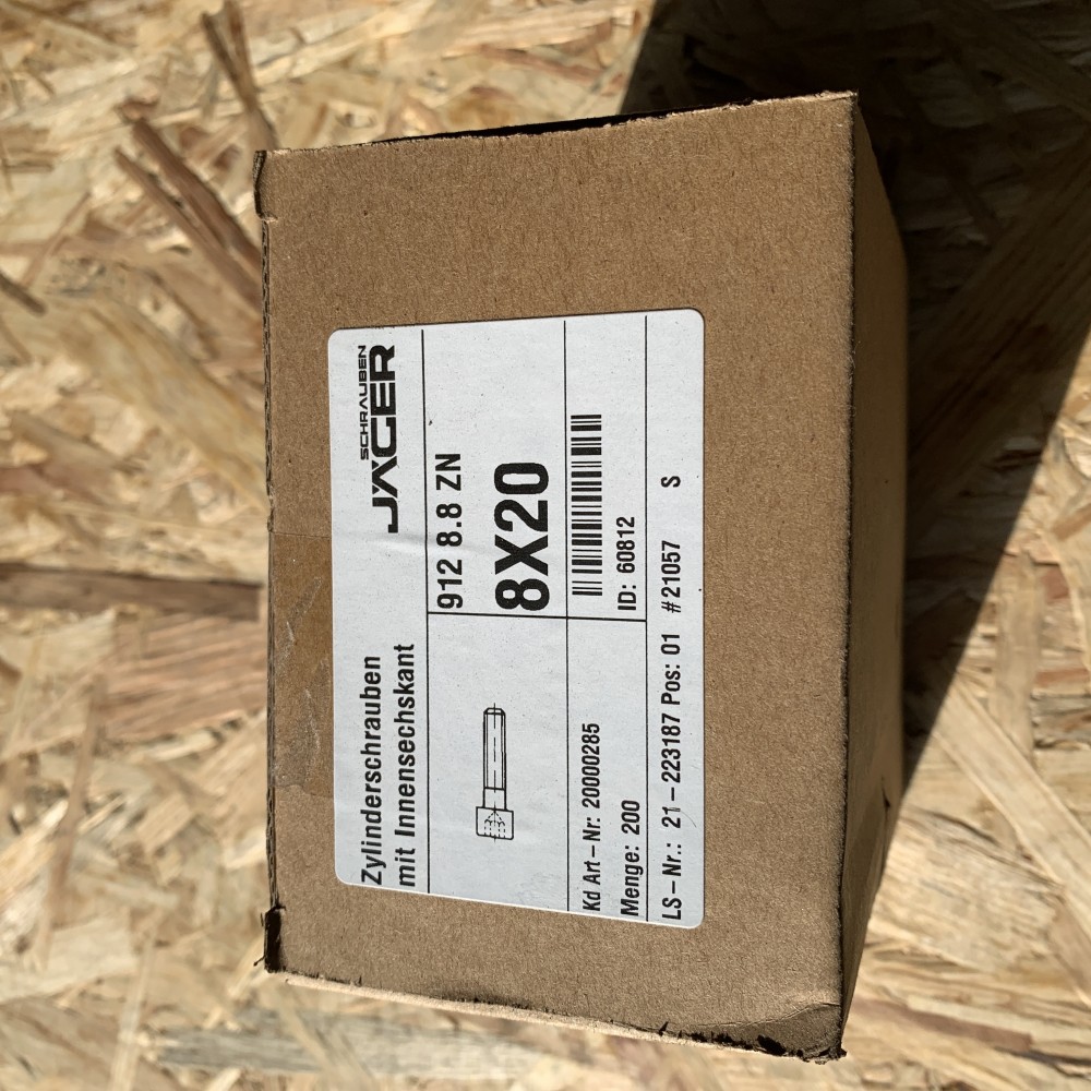 Zylinderschrauben  M8x20