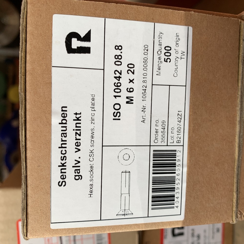 Senkschrauben M6x20 - Bild 2