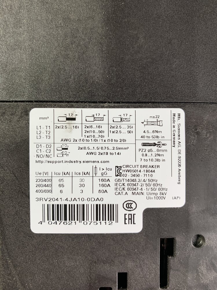 Siemens 3RV2041-4JA10-0DA0