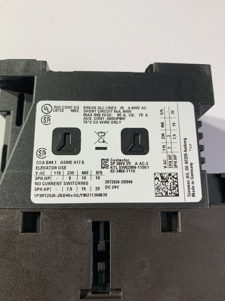 Siemens 3RT2026-2BB40