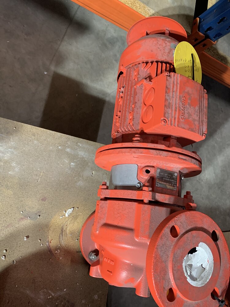 Siemens Motor: 1MA71062BA34-Z.  Pumpe: Etaline GN050-160/302 SP - Bild 4