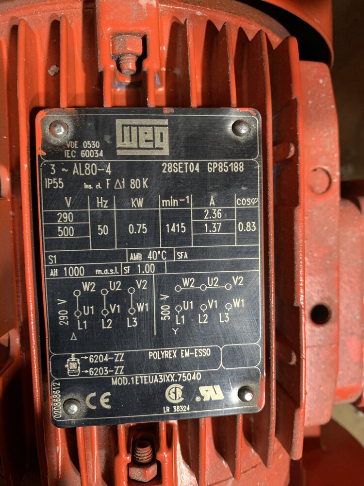 WEG AL80-4. 28SET04 GP85188