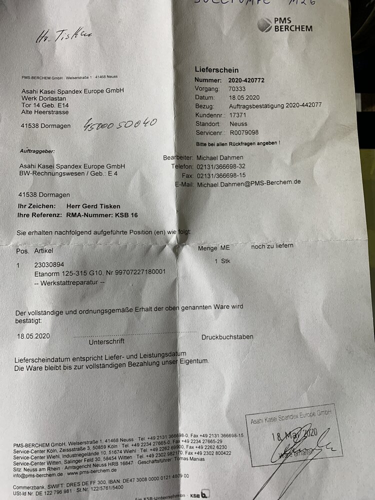 KSB Etanorm 125-315 G10