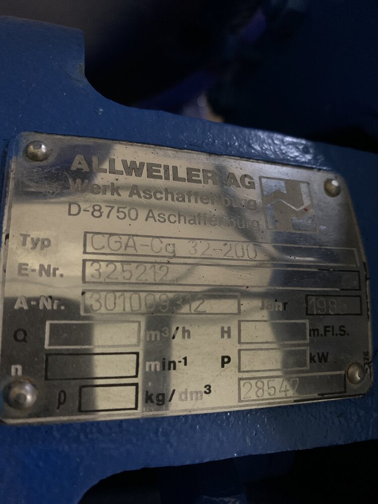 ALLWEILER AG CGA-Cg 32-200