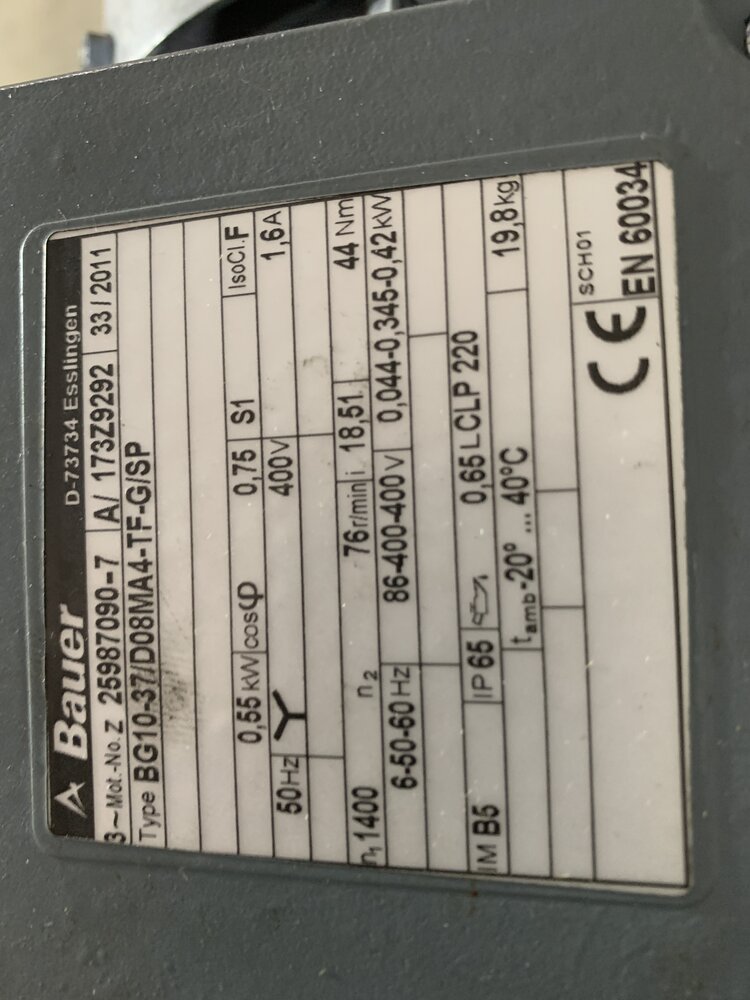 Bauer BG10-37/D08MA4-TF-G/SP