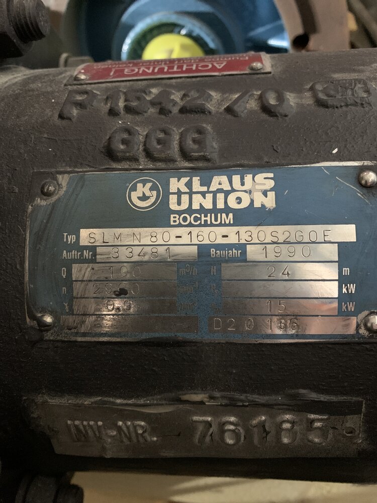 Klaus Union SLM N 80-160-130S2GOE