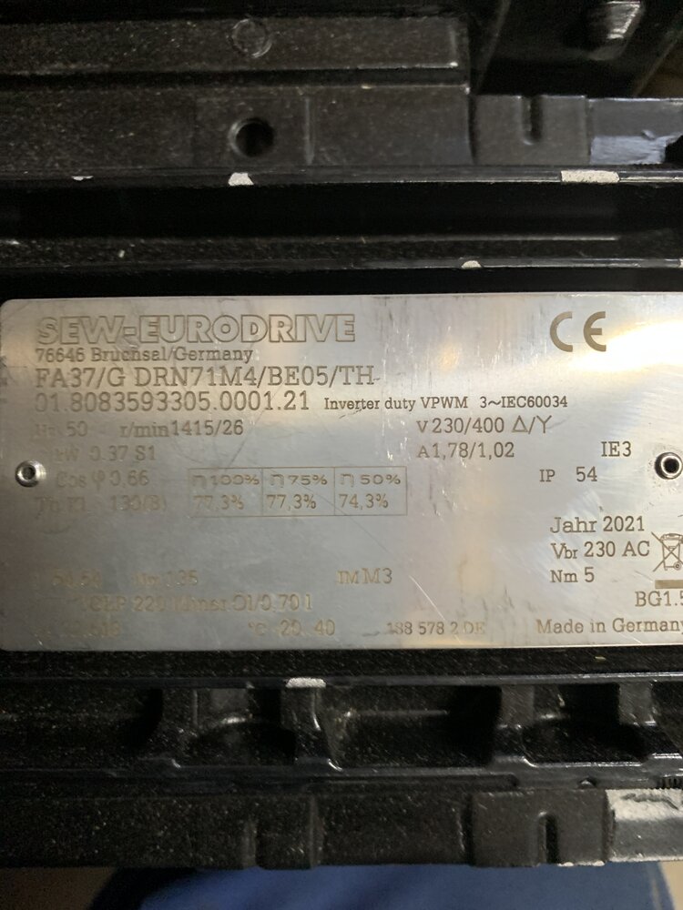 SEW FA37/G DRN71M4/BE05/TH