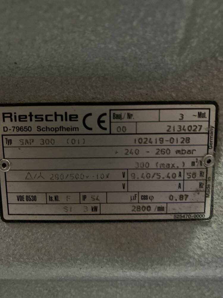 Rietschle D-79650 Typ SAP 300 (01)