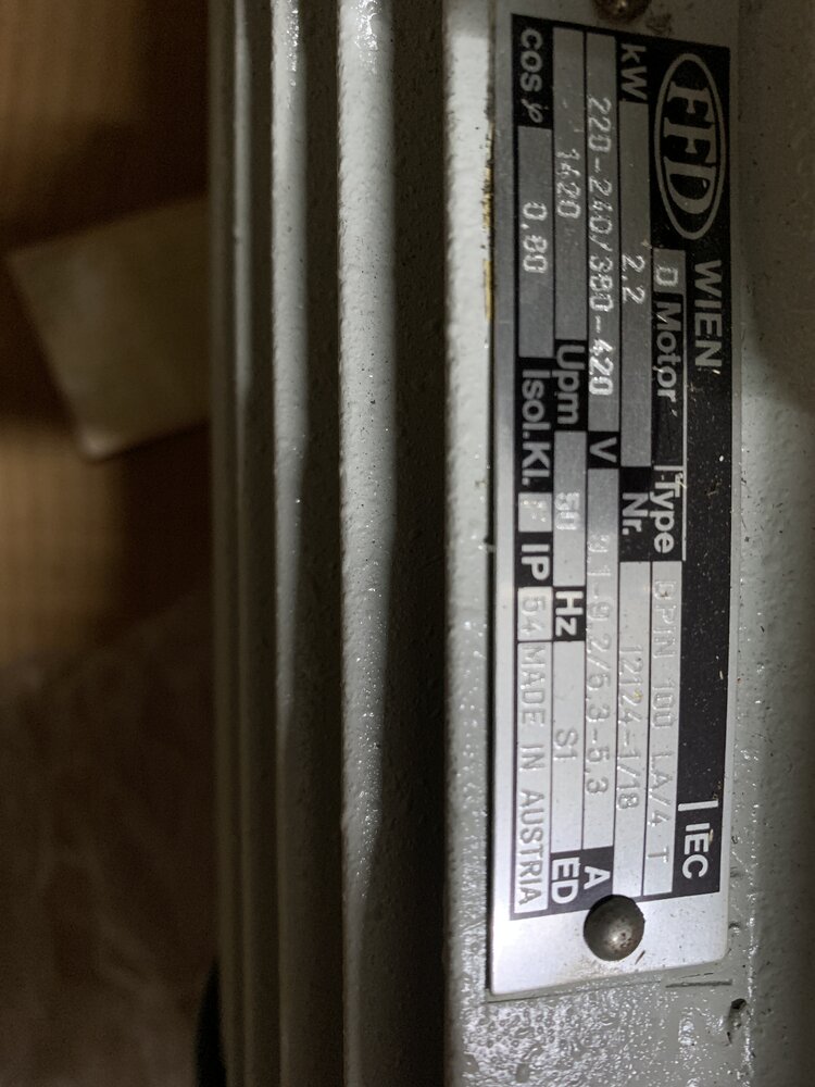 LEYBOLD Motor: FFD. WIEN: DPIN 100 LA/4 T;   Установка: SV 100 109 10 99 - Bild 2