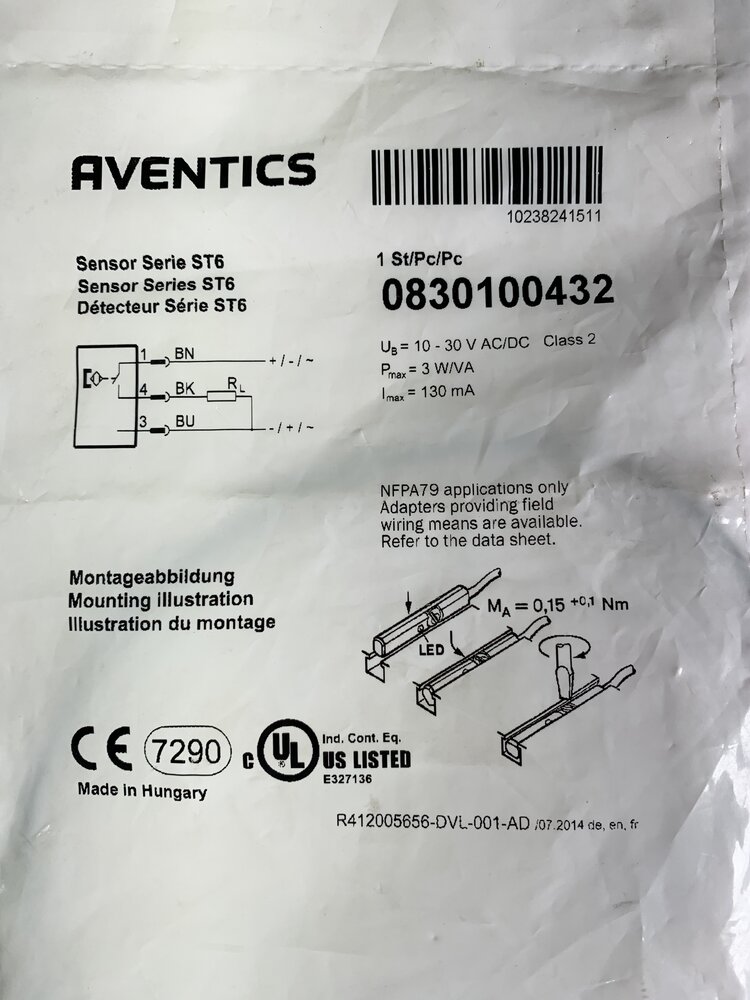 Emerson - Aventics 0830100432