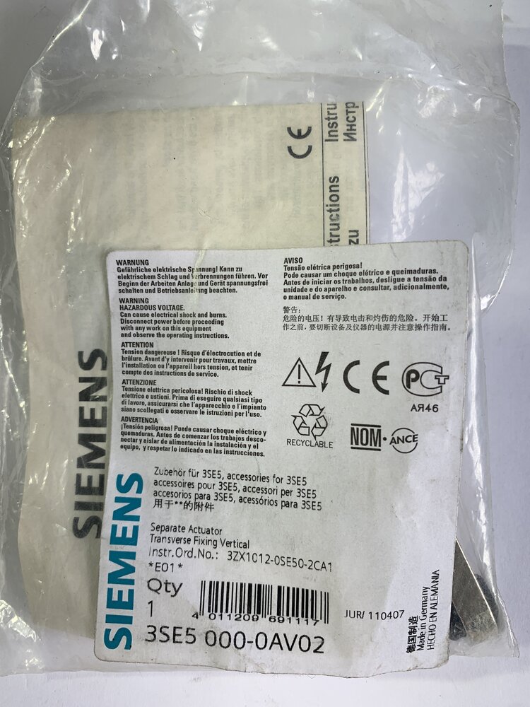Siemens 3ZX1012-OSE50-2CA1