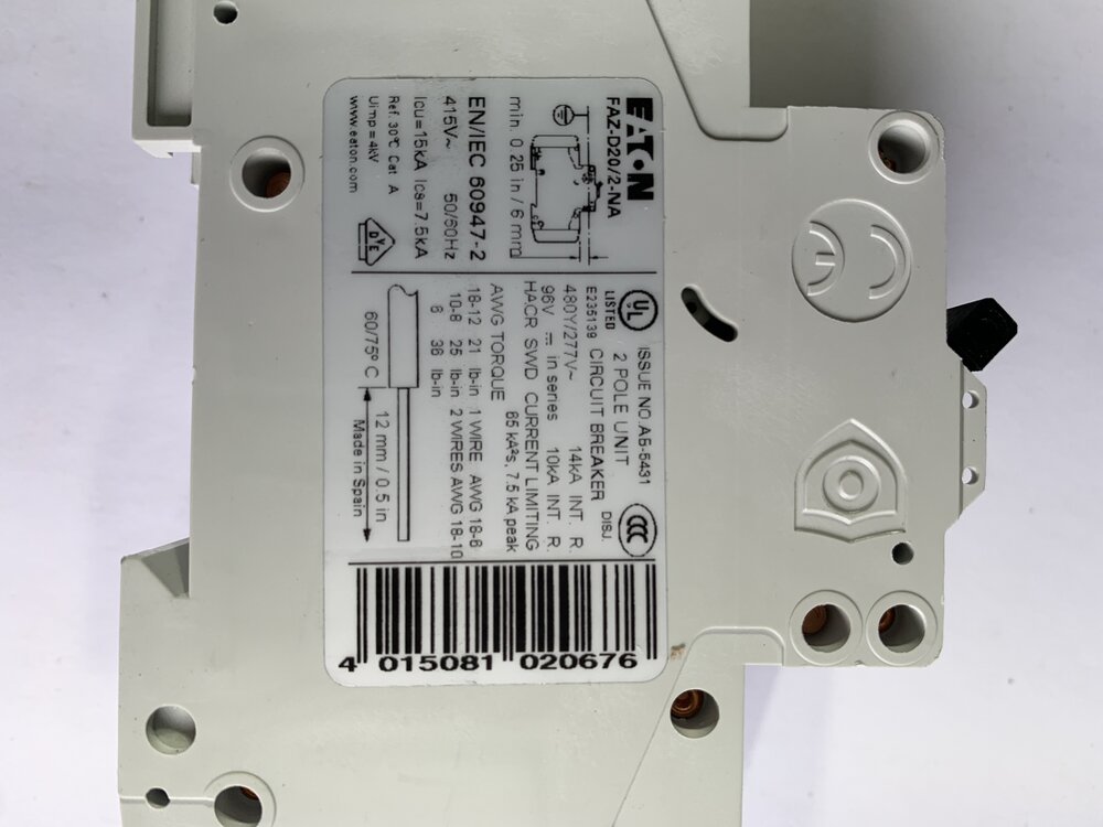 EATON FAZ-D20/2-NA